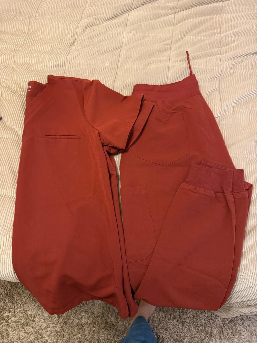 Mandala Rust Red Joggers and one pocket top— small